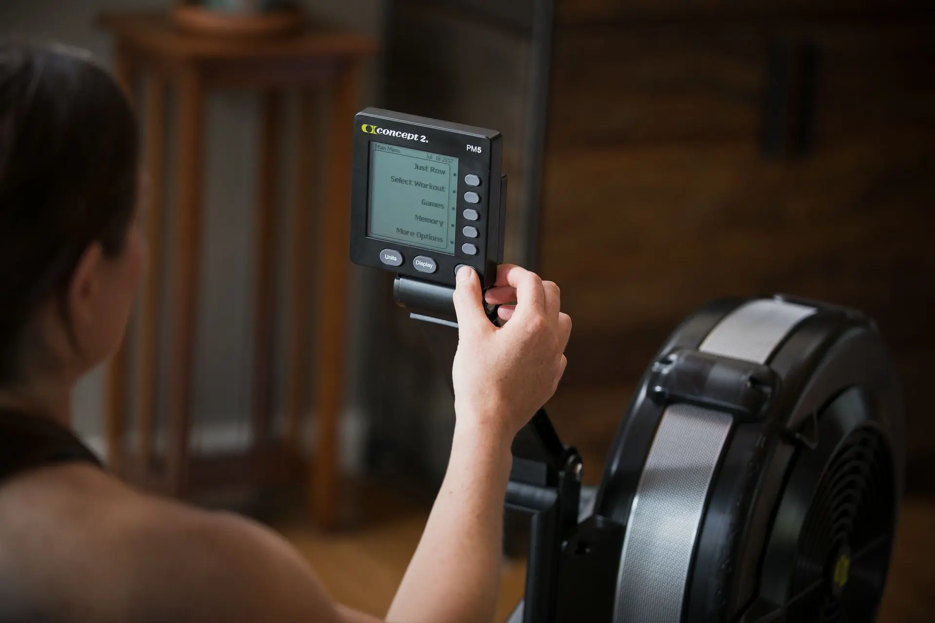 Moniteur PM5 Concept2 — suivi performance StrengthErg en temps réel