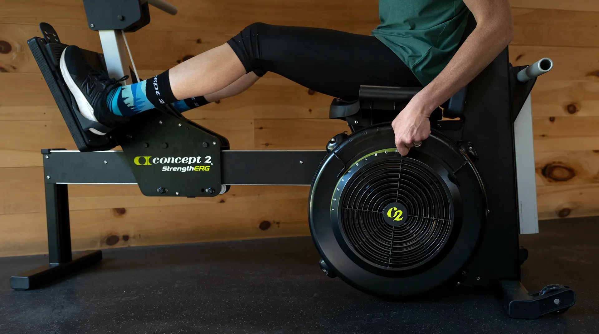 trengthErg Concept2 — volant à résistance à air et réglage du damper