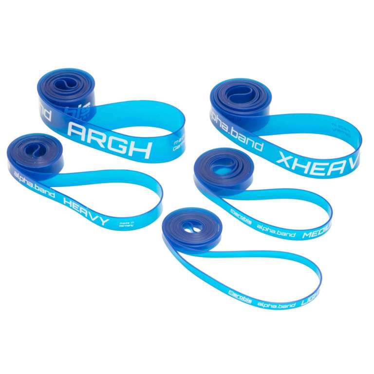 AlphaBand Set BASIC (5 résistances :12 - 18 - 26 - 36 - 50 Kg)