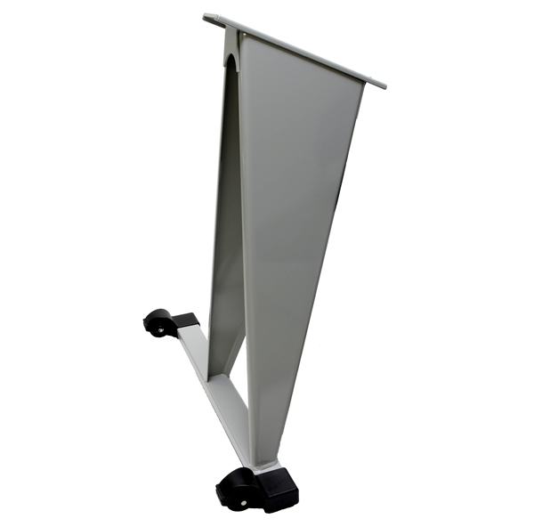 Pied avant avec roulettes pour modèle E GRIS brillant