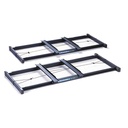 Glissières (paire de slides) pour le rameur Concept2 (modèles C, D ou E)