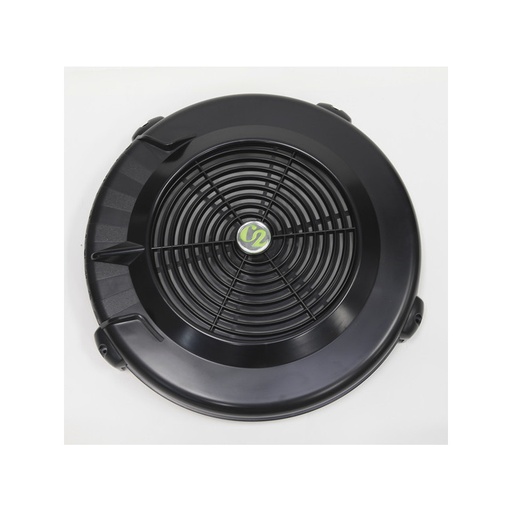 [2845] Couvercle EXTERIEUR de cage de roue (gradué 1 à 10) pour Rameur D2 / E Noir