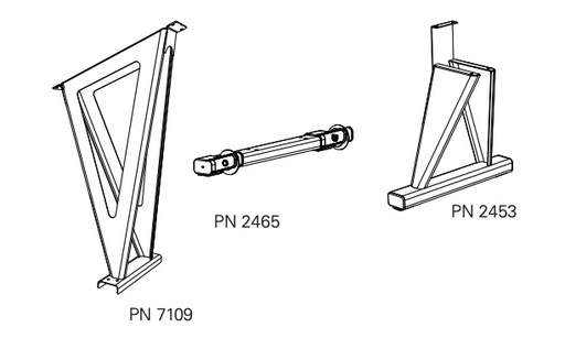[2453] Pied arrière - Rameur Tall RowErg